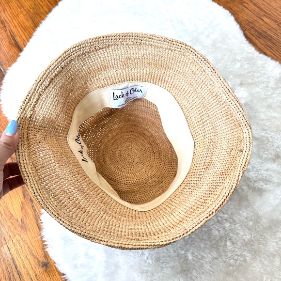 Lack Of Color Straw Bucket Hat Sz S - Picture 5 of 8